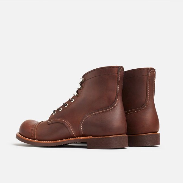 Brown Men's Red Wing 6-Inch Harness Leather Heritage Shoes | IE83654BQ