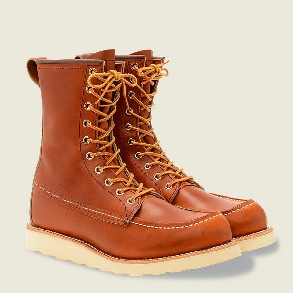 Brown Men's Red Wing 8-inch Classic Moc 8-Inch Boot Heritage Boots | IE65213FC