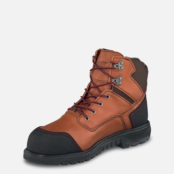 Brown Men's Red Wing Brnr XP 6-inch Waterproof Work Boots | IE07428PH