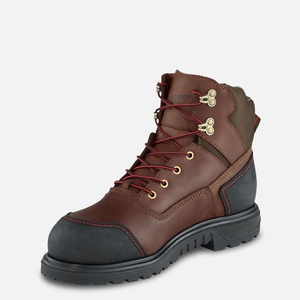 Brown Men's Red Wing Brnr XP 6-inch Waterproof Work Boots | IE56847UT