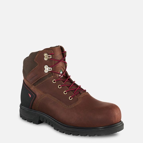 Brown Men\'s Red Wing Brnr XP 6-inch Waterproof CSA Work Boots | IE60324ED