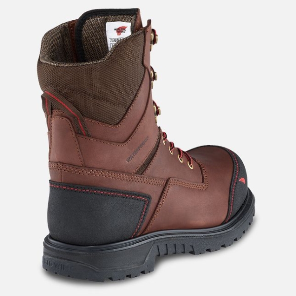 Brown Men's Red Wing Brnr XP 8-inch Insulated, Waterproof Work Boots | IE21360JG