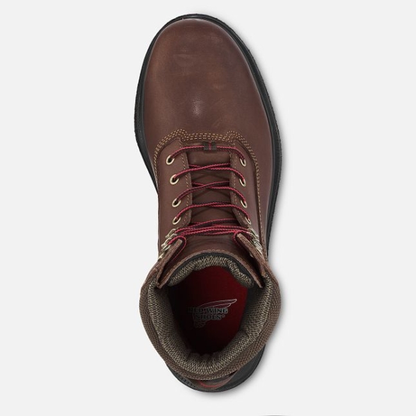 Brown Men's Red Wing Brnr XP 8-inch Waterproof CSA Safety Shoes | IE23615EA