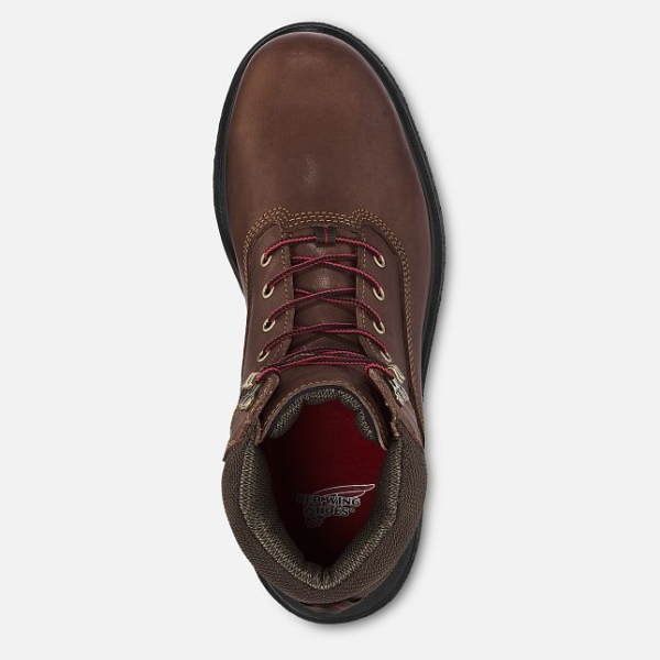 Brown Men's Red Wing Brnr Xp 6-inch CSA Waterproof Shoes | IE92154ND