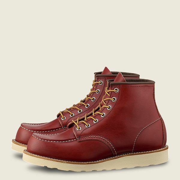 Brown Men's Red Wing Classic Moc 6-inch boot Heritage Boots | IE17642MS