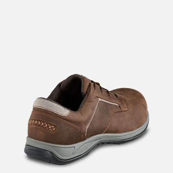 Brown Men's Red Wing ComfortPro Safety Toe Oxford Work Shoes | IE86251XG