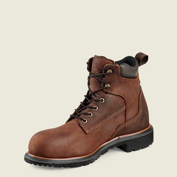 Brown Men's Red Wing DynaForce 6-inch Waterproof Soft Toe Boot Work Boots | IE36059AY