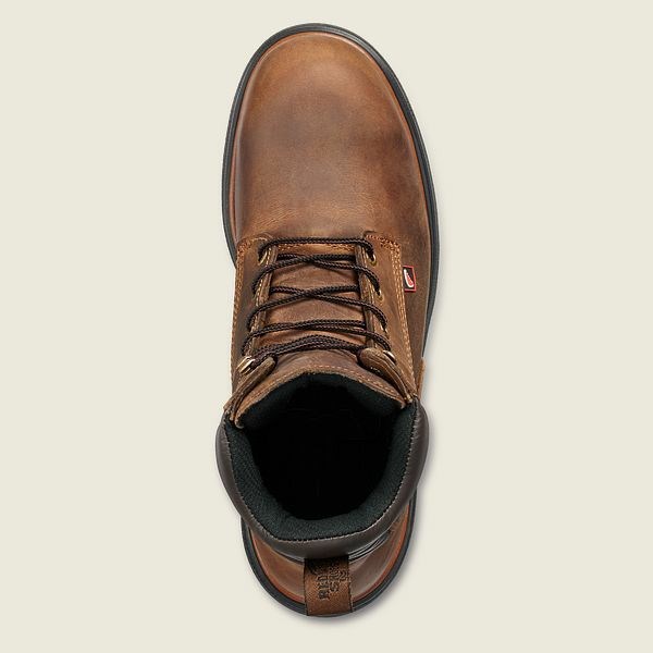 Brown Men's Red Wing DynaForce 8-inch Safety Toe Boots | IE91548OI