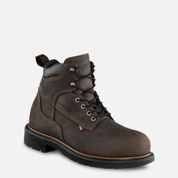 Brown Men\'s Red Wing Dynaforce® 6-inch Insulated Waterproof Shoes | IE24165XW