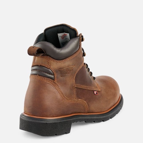 Brown Men's Red Wing Dynaforce® 6-inch Safety Shoes | IE09274SG