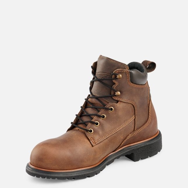 Brown Men's Red Wing Dynaforce® 6-inch Safety Shoes | IE09274SG