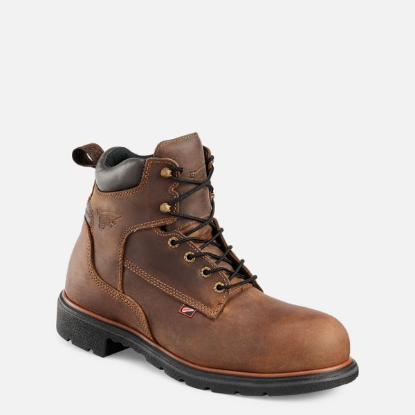 Brown Men\'s Red Wing Dynaforce® 6-inch Safety Shoes | IE09274SG