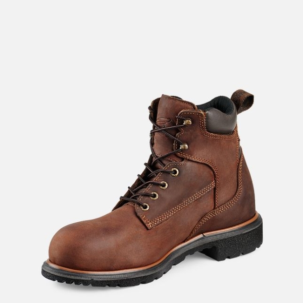 Brown Men's Red Wing Dynaforce® 6-inch Waterproof Work Boots | IE28975TA