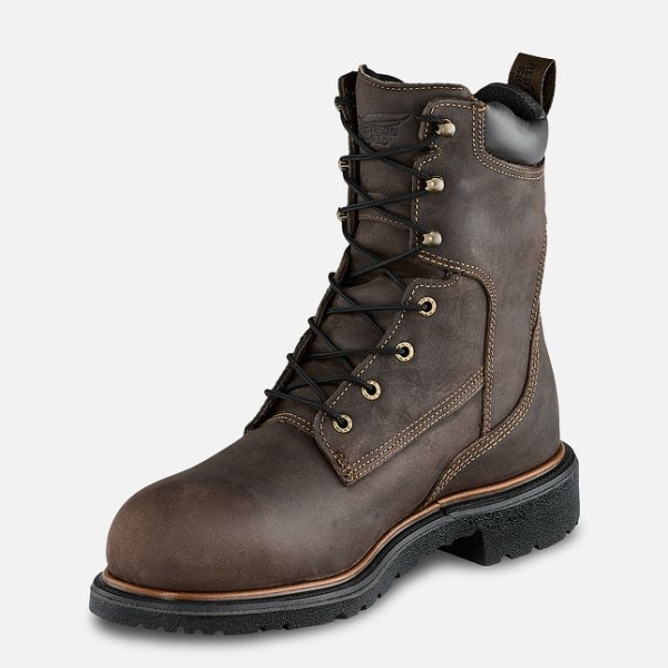 Brown Men's Red Wing Dynaforce® 8-inch Insulated, Waterproof Work Boots | IE56319PH