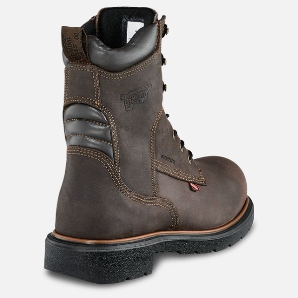 Brown Men's Red Wing Dynaforce® 8-inch Insulated Waterproof Shoes | IE82547NY