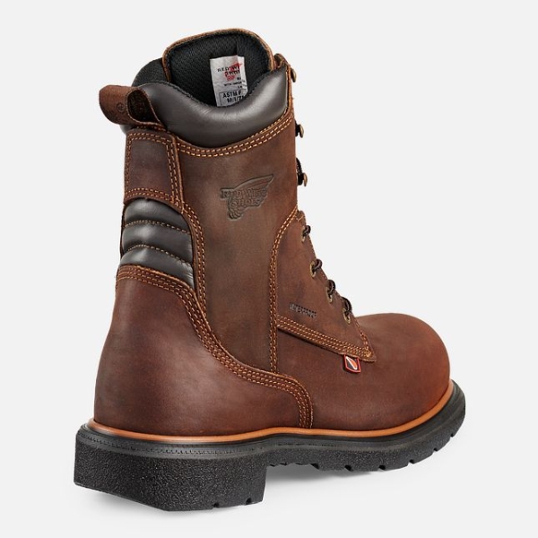 Brown Men's Red Wing Dynaforce® 8-inch Waterproof Work Boots | IE42618CU