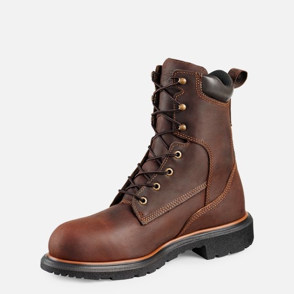 Brown Men's Red Wing Dynaforce® 8-inch Waterproof Work Boots | IE42618CU