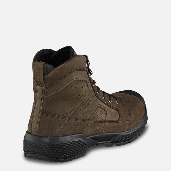 Brown Men's Red Wing Exos Lite 6-inch Waterproof Work Boots | IE08532AK