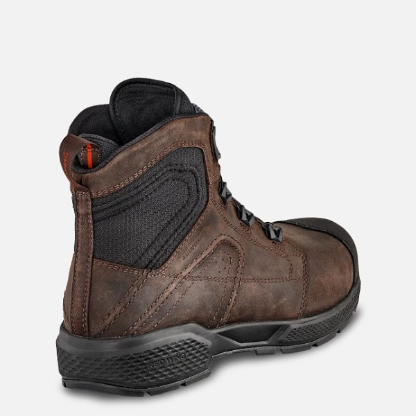 Brown Men's Red Wing Exos Lite 6-inch Waterproof Work Boots | IE24085IS