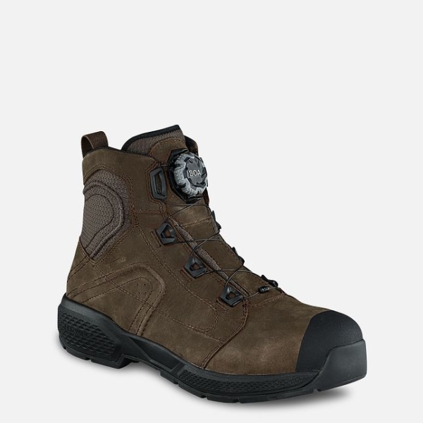 Brown Men\'s Red Wing Exos Lite 6-inch Waterproof Work Boots | IE48620EU