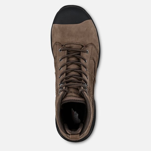 Brown Men's Red Wing Exos Lite 6-inch Waterproof Shoes | IE78906DF