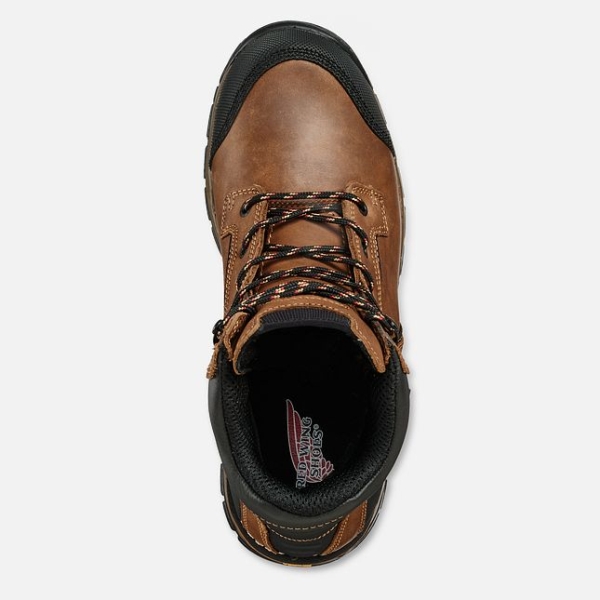 Brown Men's Red Wing Flexforce® 6-inch Waterproof Work Boots | IE25819PQ