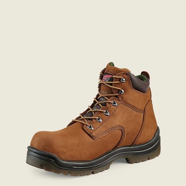 Brown Men's Red Wing King Toe 6-inch Insulated, Waterproof Safety Toe Boot Work Boots | IE28693VL