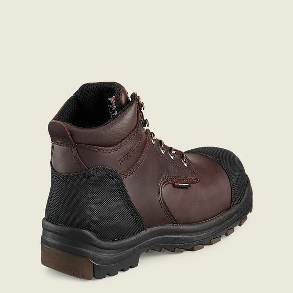 Brown Men's Red Wing King Toe 6-inch Waterproof CSA Safety Toe Boot Work Boots | IE90563HB