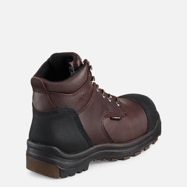 Brown Men's Red Wing King Toe® 6-inch CSA Waterproof Shoes | IE62739XY