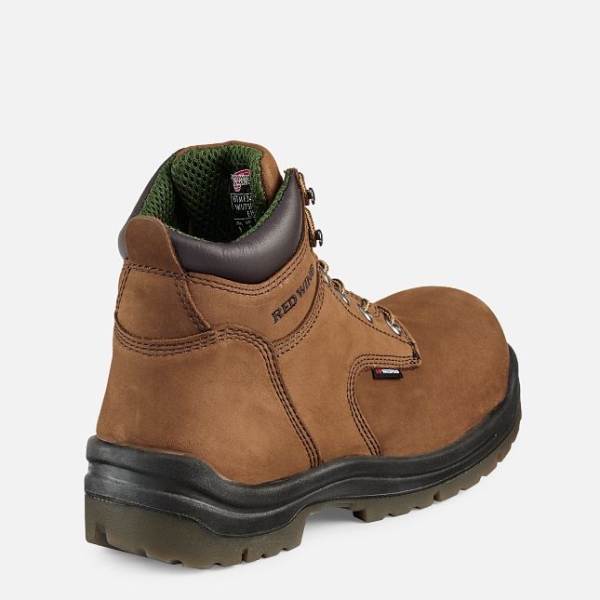 Brown Men's Red Wing King Toe® 6-inch Insulated, Waterproof Work Boots | IE19236UM