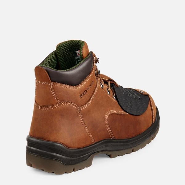 Brown Men's Red Wing King Toe® 6-inch Metguard Work Boots | IE61429WN