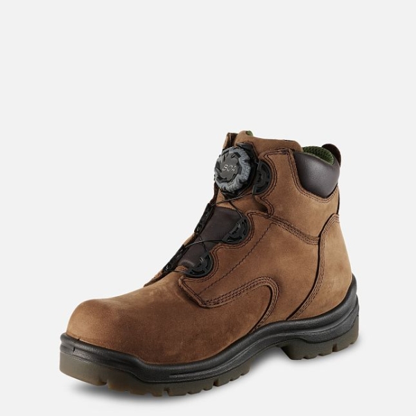 Brown Men's Red Wing King Toe® 6-inch Waterproof Shoes | IE21908NW