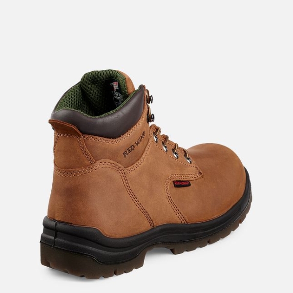 Brown Men's Red Wing King Toe® 6-inch Work Boots | IE07852ME