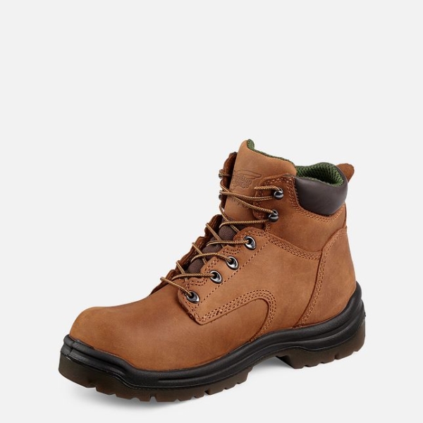 Brown Men's Red Wing King Toe® 6-inch Work Boots | IE07852ME