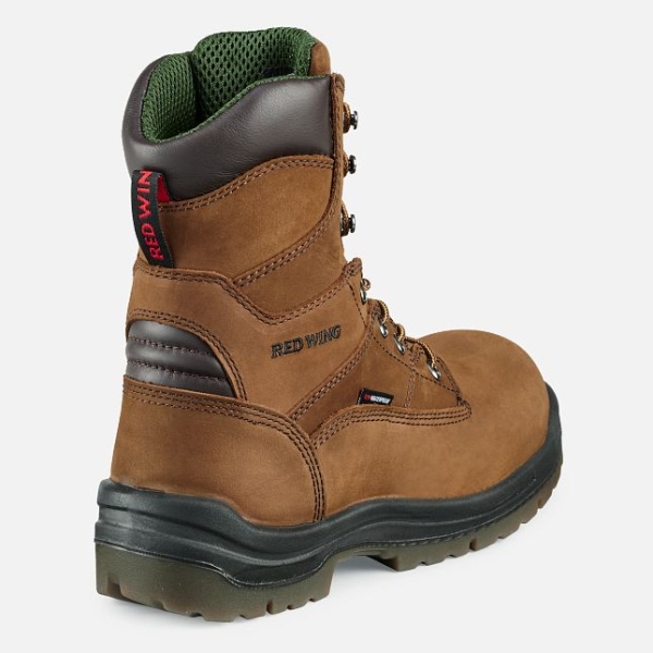 Brown Men's Red Wing King Toe® 8-inch Insulated, Waterproof Safety Shoes | IE20983HW