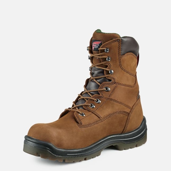 Brown Men's Red Wing King Toe® 8-inch Insulated, Waterproof Safety Shoes | IE20983HW