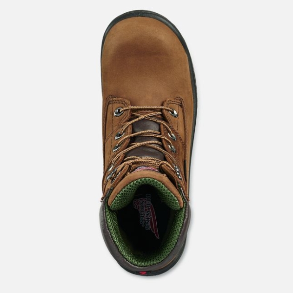 Brown Men's Red Wing King Toe® 8-inch Insulated, Waterproof Safety Shoes | IE20983HW