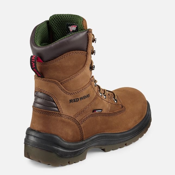 Brown Men's Red Wing King Toe® 8-inch Waterproof Work Boots | IE81025PH