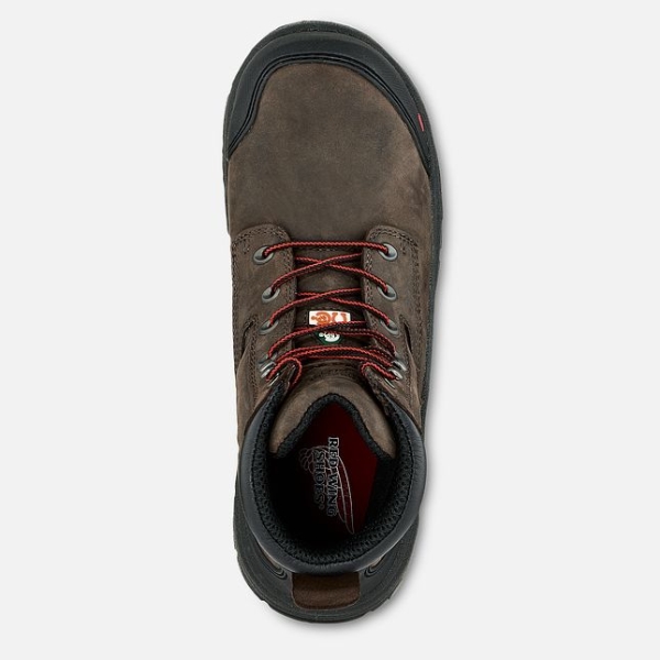 Brown Men's Red Wing King Toe® Adc 6-inch Insulated, Waterproof CSA Safety Shoes | IE87036JW