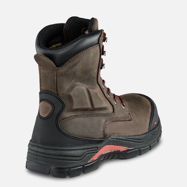 Brown Men's Red Wing King Toe® Adc 8-inch Insulated, Waterproof CSA Safety Shoes | IE02973VH