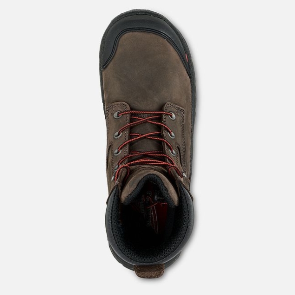 Brown Men's Red Wing King Toe® Adc 8-inch Insulated, Waterproof CSA Safety Shoes | IE02973VH