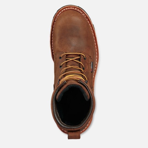 Brown Men's Red Wing LoggerMax 9-inch Waterproof Work Boots | IE37058RI