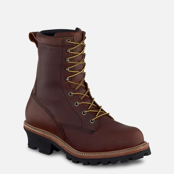 Brown Men\'s Red Wing Loggermax 9-inch Insulated, Waterproof Logger Work Boots | IE23078QJ