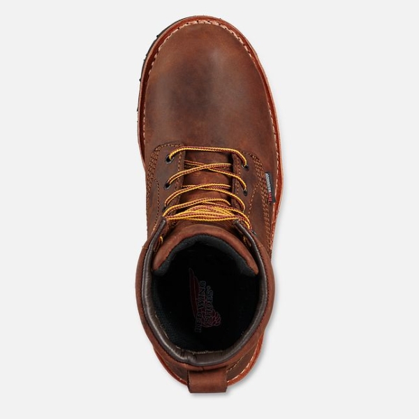 Brown Men's Red Wing Loggermax 9-inch Insulated Waterproof Shoes | IE41578QM