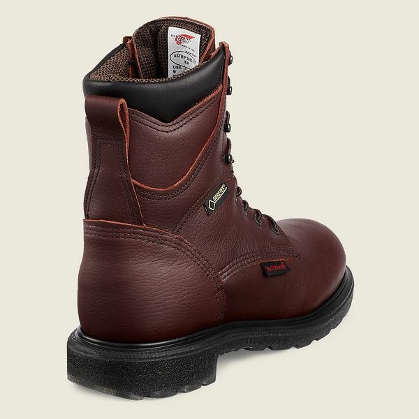 Brown Men's Red Wing SuperSole 2.0 8-inch Insulated, Waterproof Soft Toe Boot Work Boots | IE10925IF