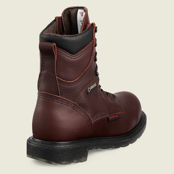 Brown Men's Red Wing SuperSole 2.0 8-inch Insulated, Waterproof CSA Safety Toe Boots | IE64728IG