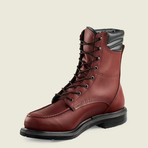 Brown Men's Red Wing SuperSole 8-inch Soft Toe Boot Work Boots | IE34718NR