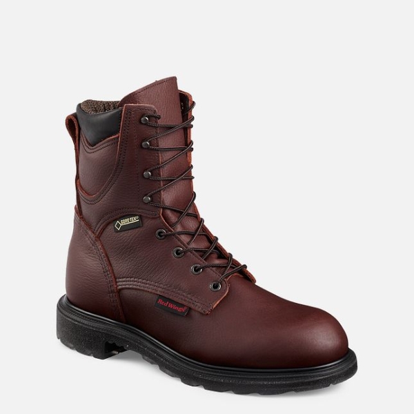 Brown Men\'s Red Wing Supersole® 2.0 8-inch Insulated, Waterproof Work Boots | IE43179MQ