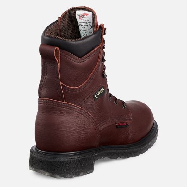 Brown Men's Red Wing Supersole® 2.0 8-inch Waterproof Work Boots | IE86142WO