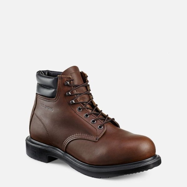 Brown Men\'s Red Wing Supersole® 6-inch Work Boots | IE08713GK